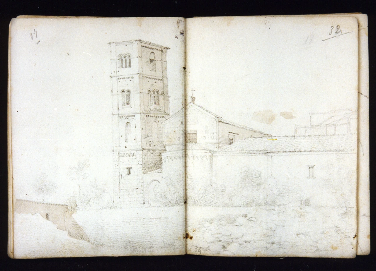 Studio di paesaggio con architettura - Museo Nazionale di san Martino, Napoli